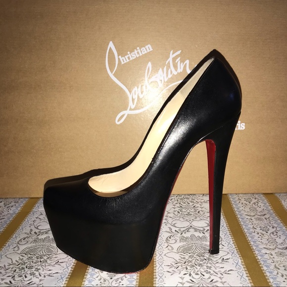 Christian Louboutin Shoes - Daffodile Platform Red Sole Pump, Black